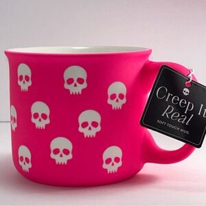Eccolo Hot Pink Skull Halloween Coffee Mug 2024 New